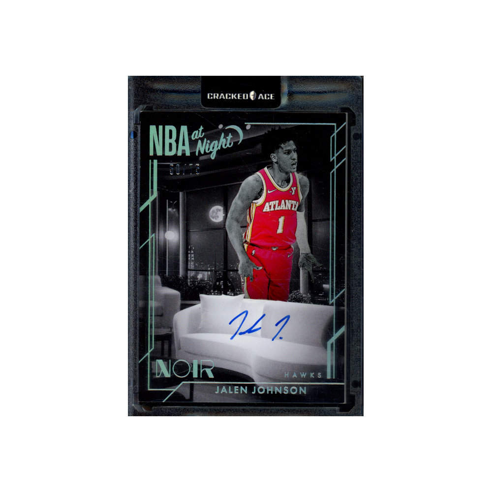 Jalen Johnson 2024-25 Panini Noir Basketball NBA at Night Auto /75