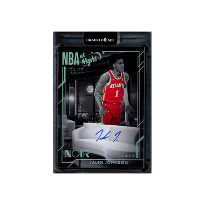 Jalen Johnson 2024-25 Panini Noir Basketball NBA at Night Auto /75