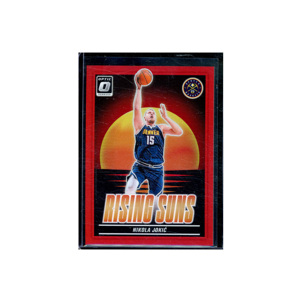 Nikola Jokic 2024-25 Panini Donruss Optic Basketball Rising Suns Red /99