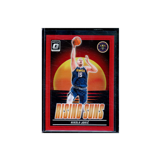 Nikola Jokic 2024-25 Panini Donruss Optic Basketball Rising Suns Red /99