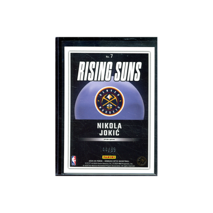 Nikola Jokic 2024-25 Panini Donruss Optic Basketball Rising Suns Red /99