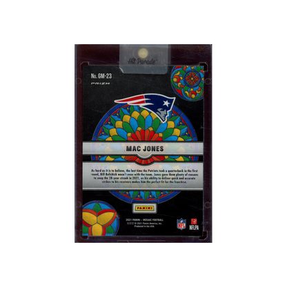 Mac Jones 2021 Panini Mosaic Football Stained Glass Rookie