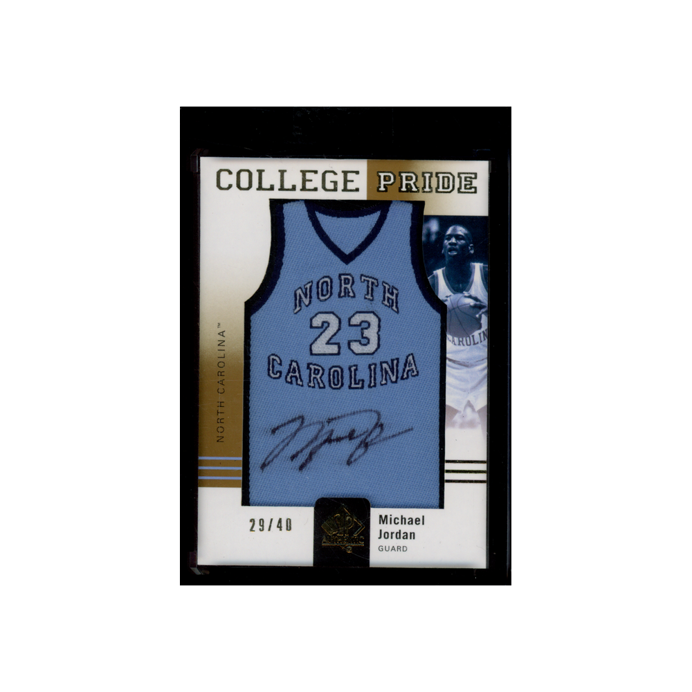 Michael Jordan 2011-12 SPA Basketball College Pride Patch Auto /40