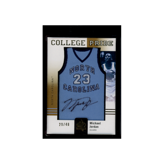 Michael Jordan 2011-12 SPA Basketball College Pride Patch Auto /40