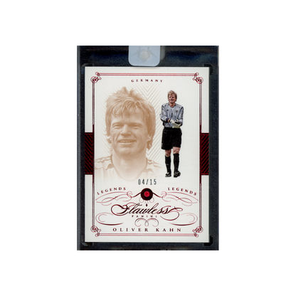 Oliver Kahn 2015-16 Panini Flawless Soccer Ruby /15