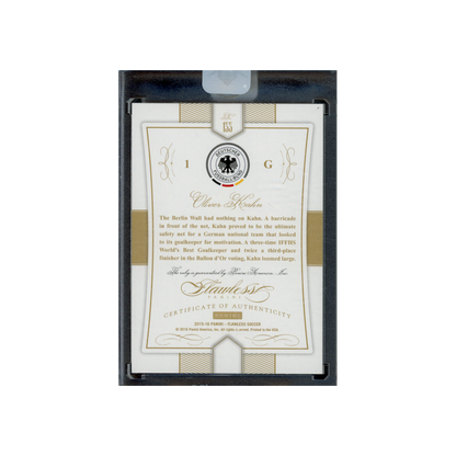 Oliver Kahn 2015-16 Panini Flawless Soccer Ruby /15