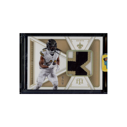 Alvin Kamara 2024 Panini National Treasures Football Treasured Patches Gold /10