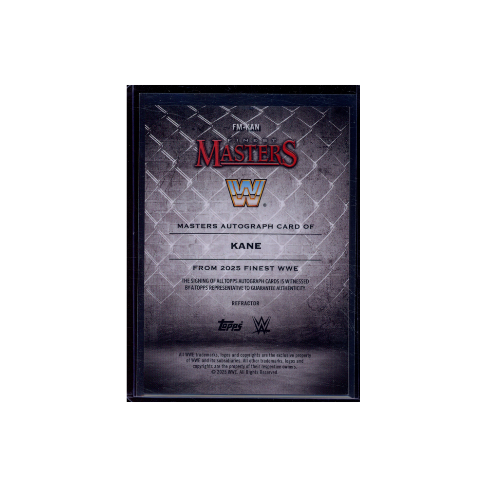 Kane 2025 FInest WWE Masters Auto