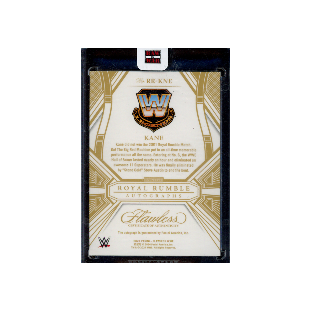 Kane 2024 Panini Flawless WWE Royal Rumble Autographs /25