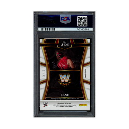 Kane 2023 Panini Select WWE Legendary Signature Auto Blue /49 PSA 10