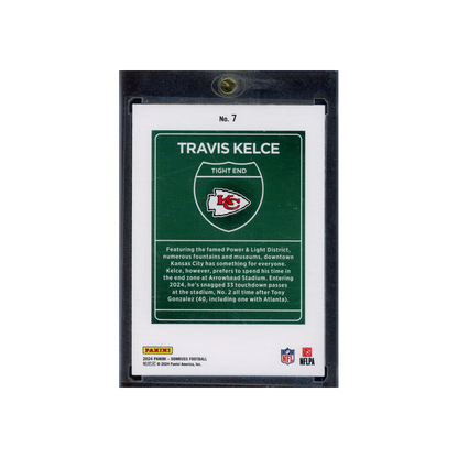 Travis Kelce 2024 Panini Donruss Football Downtown