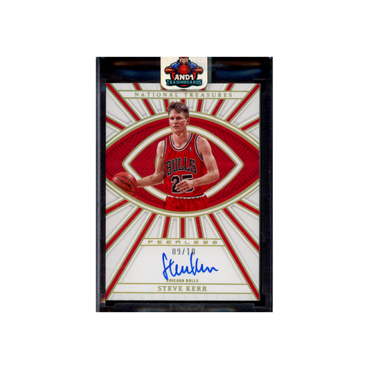 Steve Kerr 2022-23 Panini National Treasures Basketball Peerless Auto Gold /10