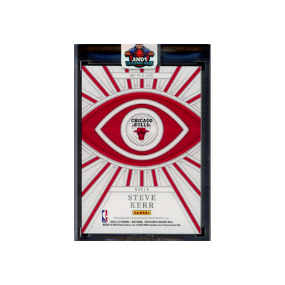 Steve Kerr 2022-23 Panini National Treasures Basketball Peerless Auto Gold /10