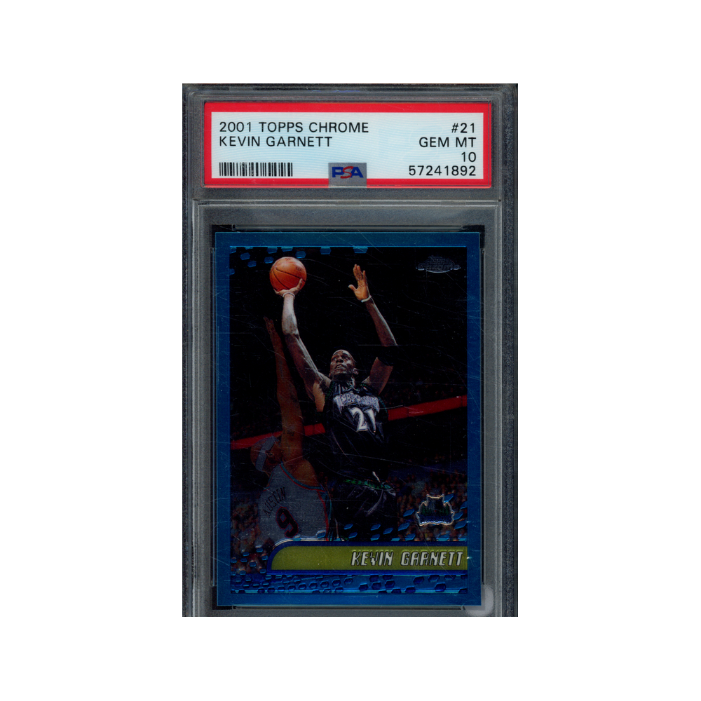 Kevin Garnett 2001 Topps Chrome PSA 10