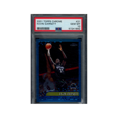 Kevin Garnett 2001 Topps Chrome PSA 10