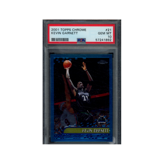 Kevin Garnett 2001 Topps Chrome PSA 10