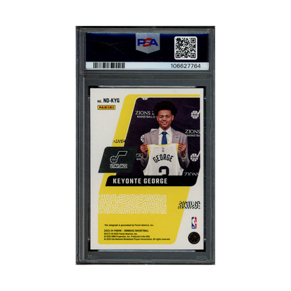 Keyonte George 2023 Panini Donruss Basketball Next Day Rookie Auto PSA