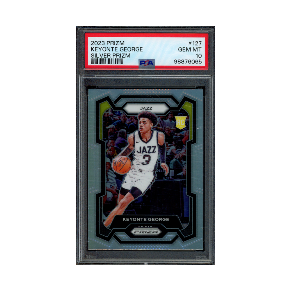 Keyonte George 2023 Panini Prizm Basketball Silver Prizm Rookie PSA 10