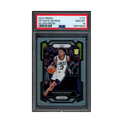 Keyonte George 2023 Panini Prizm Basketball Silver Prizm Rookie PSA 10