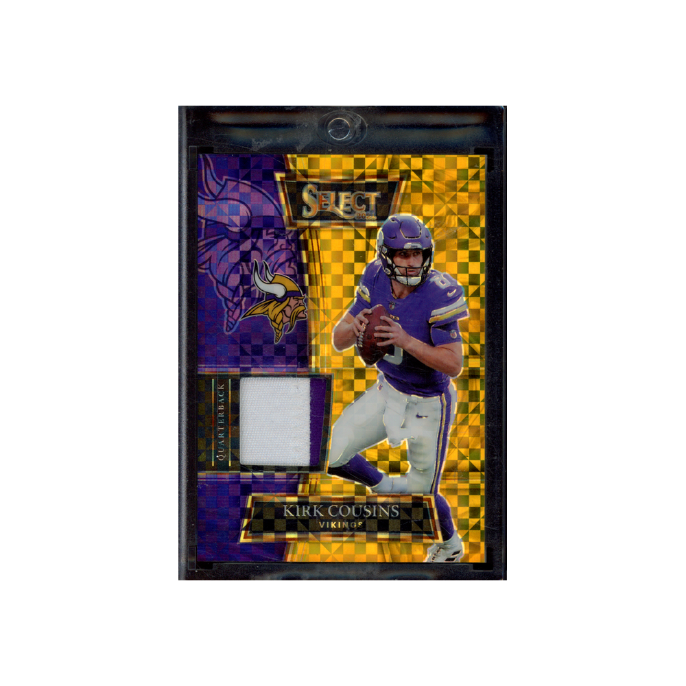 Kirk Cousins 2021 Panini Select Football Patch Gold /10