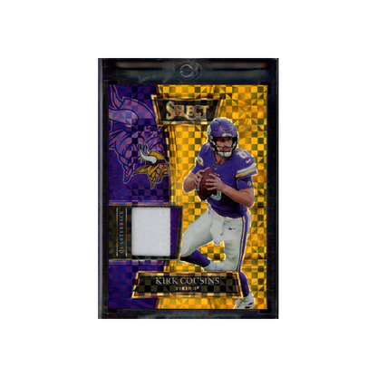 Kirk Cousins 2021 Panini Select Football Patch Gold /10