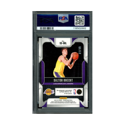 Dalton Knecht 2024 Panini Prizm Sensational Signatures Rookie Auto Red Prizm /99 PSA 10