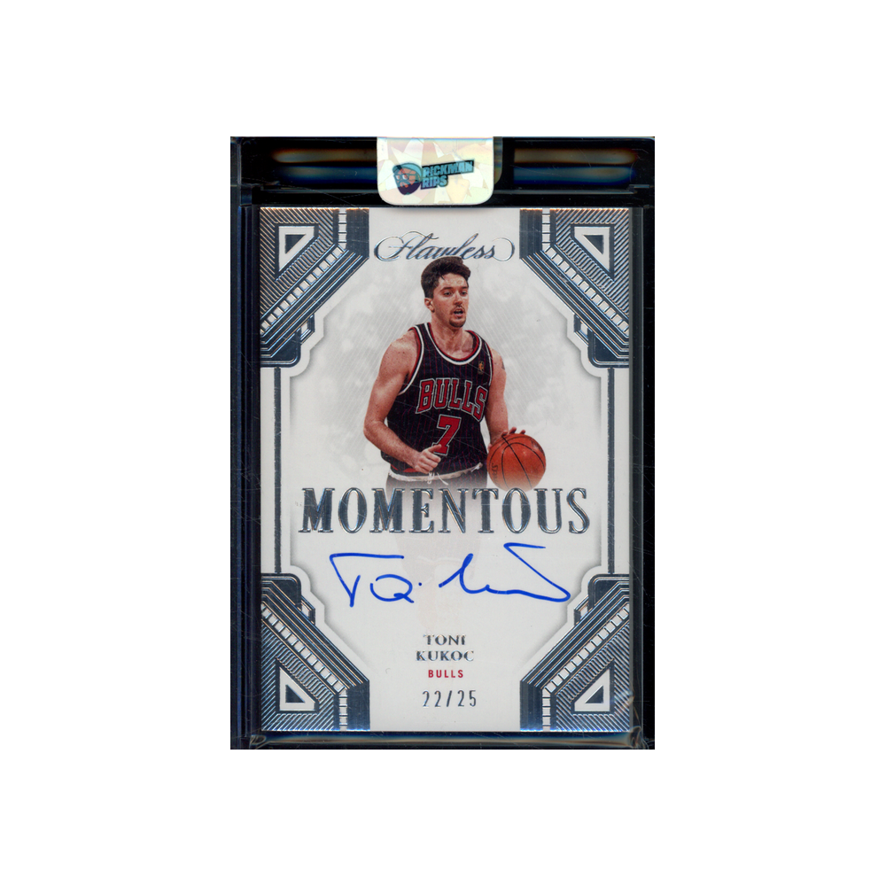 Toni Kukoc 2022-23 Panini Flawless Basketball Momentous Auto /25