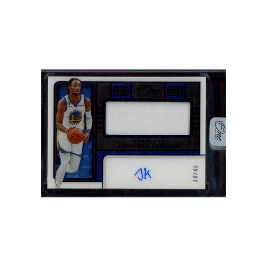 Jonathan Kuminga 2022-23 Panini One and One Basketball Patch Auto Blue /49