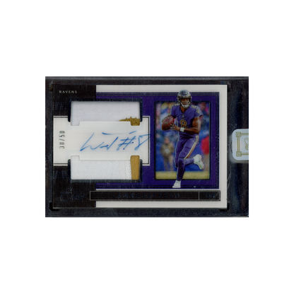 Lamar Jackson 2019 Panini One Football Patch Auto /50