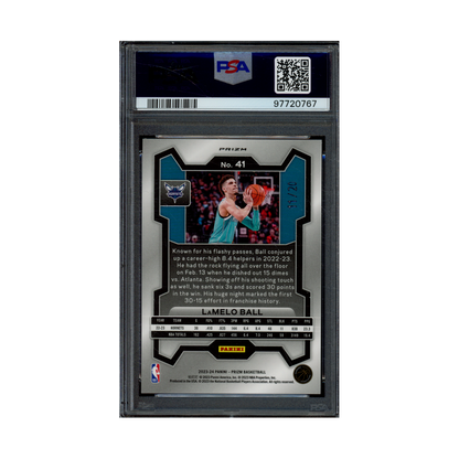 LaMelo Ball 2023 Panini Prizm Basketball Cherry Blossom Choice Prizm /20 PSA 10
