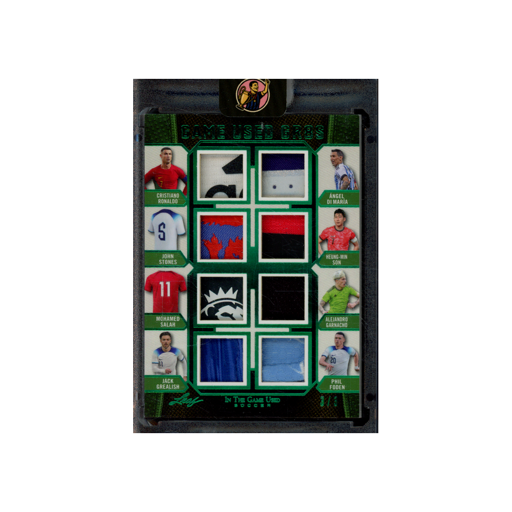 Game Used Gr8s Ronaldo Stones Salah Grealish Maria Son Garnacho Foden Leaf Patch /3