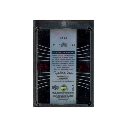 LeBron James 2005 Upper Deck Trilogy Auto Focus Auto