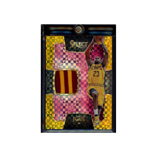 LeBron James 2015-16 Panini Select Basketball Patch Gold /10
