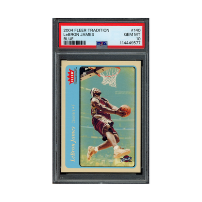LeBron James 2004 Fleer Tradition Blue PSA 10