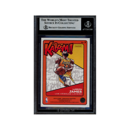 LeBron James 2023-24 Panini Crown Royale Basketball Kaboom BGS 6.5