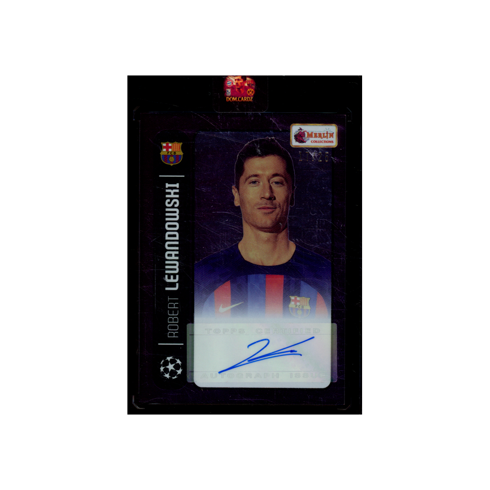 Robert Lewandowski 2022 Topps Merlin Heritage Auto /25