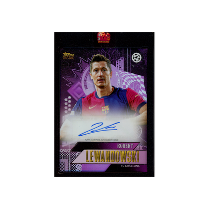 Robert Lewandowski 2024 Topps UCC Gold Current Stars Auto /25