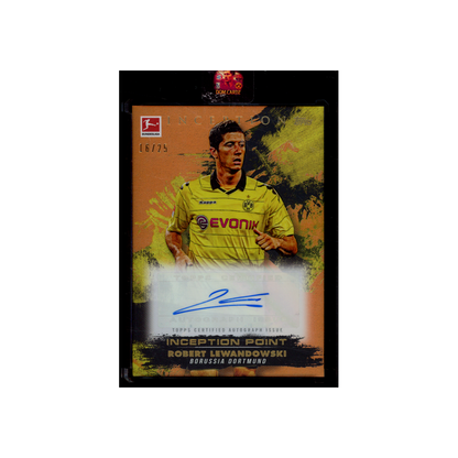 Robert Lewandowski 2025 Topps Inception Bundesliga Auto Orange /25
