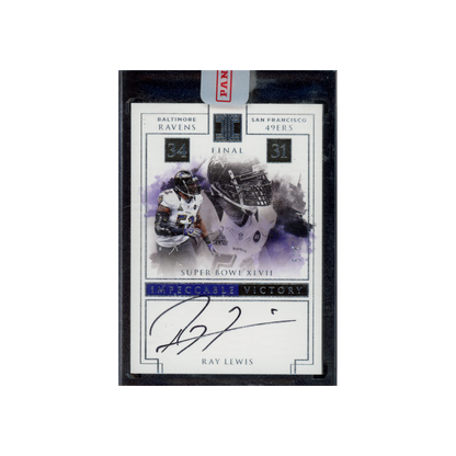 Ray Lewis 2017 Panini Impeccable Football Impeccable Victory Auto /5