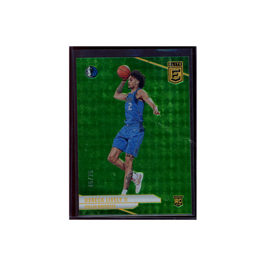 Dereck Lively II 2023-24 Panini Donruss Elite Rookie Green /75