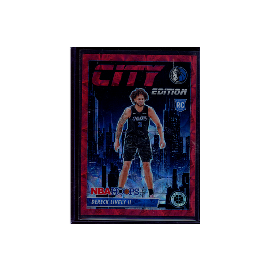 Dereck Lively 2023-24 Panini Premium Stock Basketball Rookie City Edition Premium Red