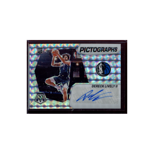 Dereck Lively II 2023-24 Panini Mosaic Basketball Rookie Pictographs