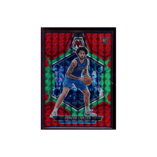 Dereck Lively II 2023-24 Panini Mosaic Basketball Rookie Red/Green