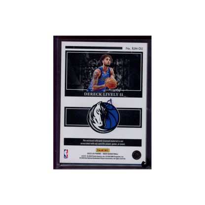 Dereck Lively II 2023-24 Panini Noir Basketball Rookie Jersey /99