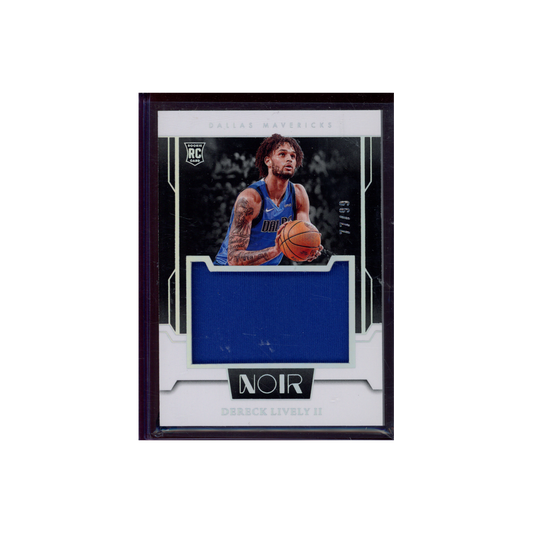 Dereck Lively II 2023-24 Panini Noir Basketball Rookie Jersey /99