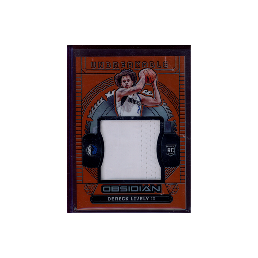 Dereck Lively II 2023-24 Panini Obsidian Basketball Rookie Jersey /99