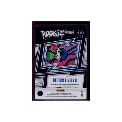 Dereck Lively II 2023-24 Panini Phoenix Basketball Rookie Signs /75