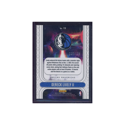 Dereck Lively II 2023-24 Panini Phoenix Basketball Rookie Rising Red /125