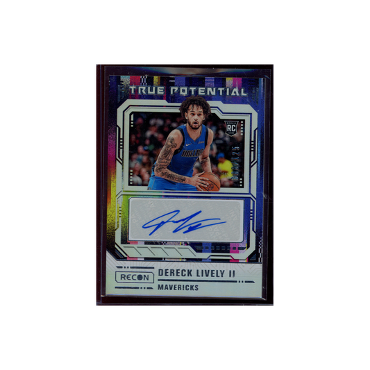 Dereck Lively II 2023-24 Panini Recon Basketball True Potential Rookie Auto /125