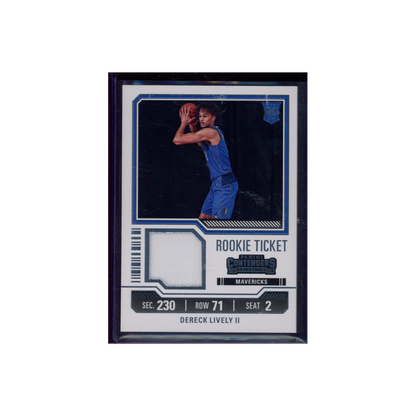 Dereck Lively 2023-24 Panini Contenders Basketball Rookie Ticket Relic